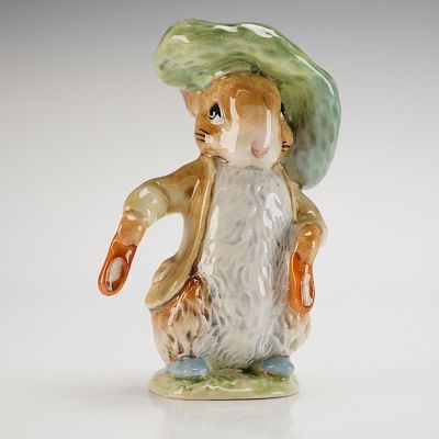Beswick Beatrix Potter's Figurine, Benjamin Bunny. Model number 1105/1, depicting the Beatrix 