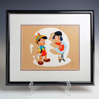 Walt Disney Studios Pinocchio Sericel Pinocchio and the Marionette. This Walt Disney Studios 
