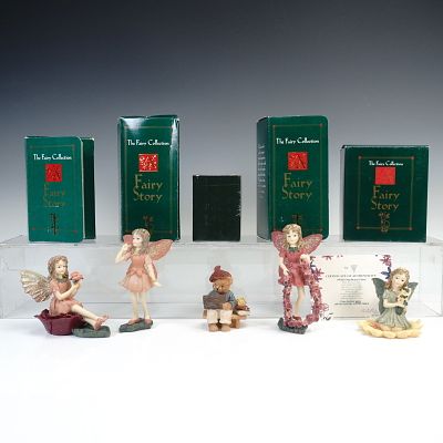 5pc The Fairy Collection Fairy Story Dezine Fairy Figurines. This 5-piece set of delicate Fairy 