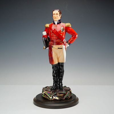 Michael Sutty Porcelain Sculpture, Duke of Wellington 1805. This limited edition porcelain 