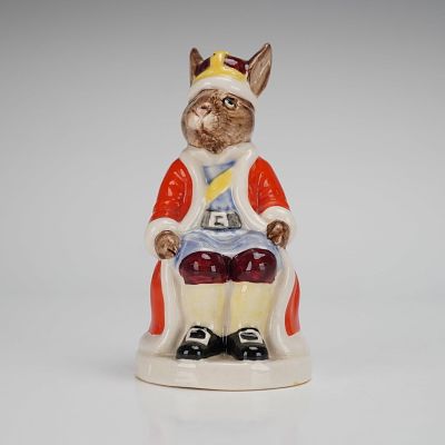 Royal Doulton Bunnykins Figurine, Royal Family King John DB45. A single glazed ceramic figurine 