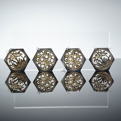 2 Sets of Reed & Barton 12 Days of Christmas Silverplate Ornaments. Lot of 2 boxes, each 