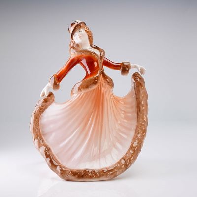 Royal Worcester Les Petites Figurine, Mary. The figurine is depicting a standing female figure 