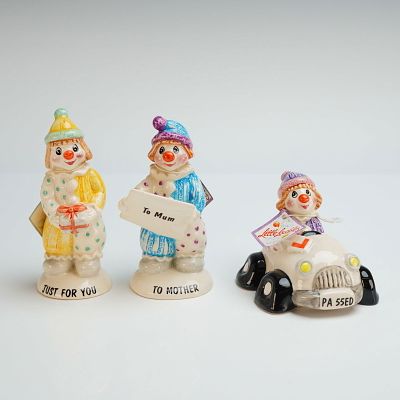 3pc Beswick Little Lovables Figurines, Just for You, To Mother, & Passed. Consisting of the Just 