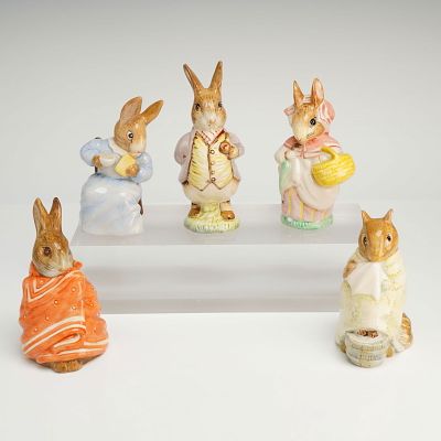 A Collection of Five Beswick and Royal Albert Beatrix Potter Figurines. A Collection of 5 