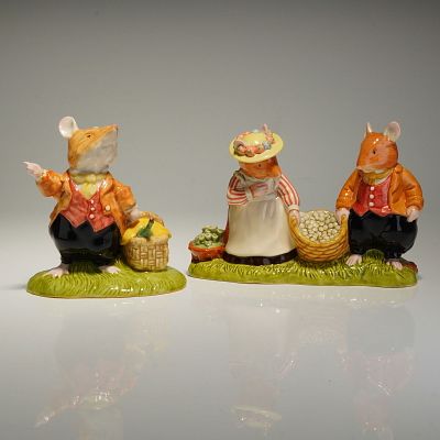 2pc Royal Doulton Brambly Hedge Figurines, DBH31 & DBH66. This 2pc figurines are from the 