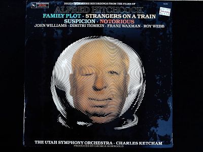 Alfred Hitchcock LP Music From Films Utah Symphony Allied Artists 1985. John Williams, Dimitri 