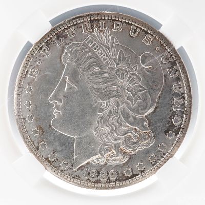 1889-S Morgan Silver Dollar. An 1889 Morgan Silver Dollar struck at the San Francisco Mint 