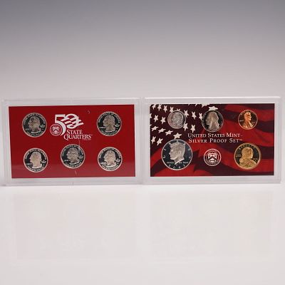 2pc 2003-S United States Mint Silver Proof Set. Official 2003-S United States Mint Silver Proof 