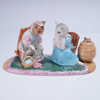 John Beswick Beatrix Potter Tableau My Dear Son Thomas. A hand-decorated and glazed ceramic 