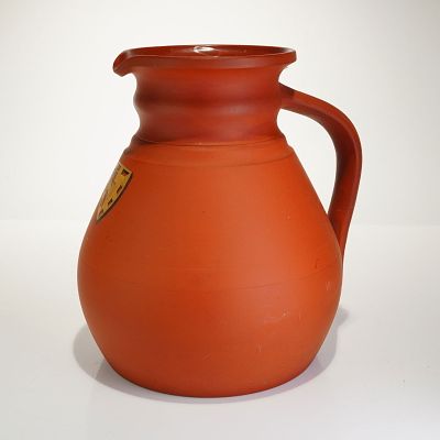 Wedgwood Rosso Antico Cambridge Ale Jug. A Wedgwood Rosso Antico red ware jug, identified as a 