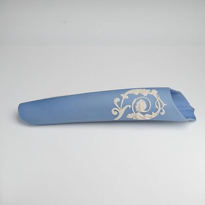 Wedgwood Blue Jasperware Handle Component. A Wedgwood light blue jasperware ceramic component 