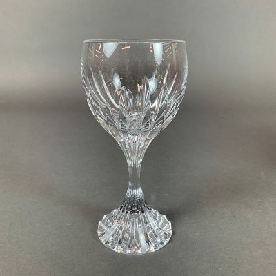 Baccarat Massena Crystal Wine Goblet. A Baccarat lead crystal wine goblet in the Massena 