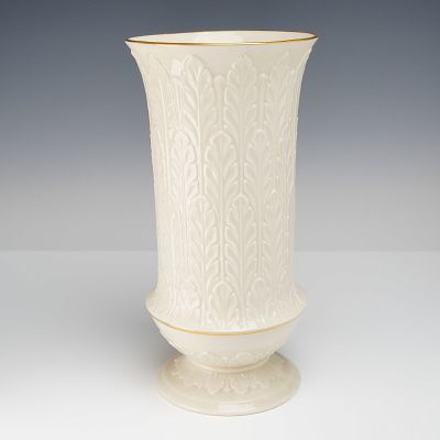 Lenox Florentine and Pearl Ivory Porcelain Vase. This fine ivory porcelain vase is produced by 