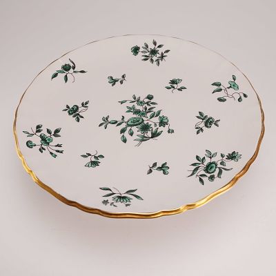 Royal Albert Greensleeves Pattern Bone China Pedestal Cake Stand. A Royal Albert bone china 