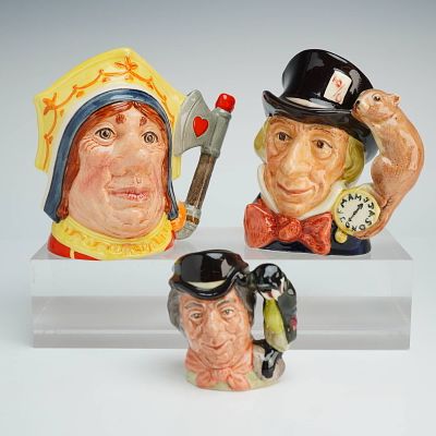 3pc Royal Doulton Small Character Jugs. This collection consists of three Royal Doulton 