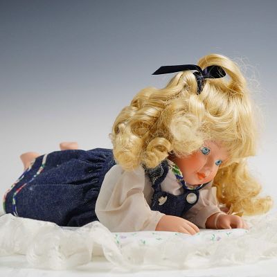 Dynasty Doll Collection Bisque Porcelain Doll, Sherry. A contemporary collector doll from the 