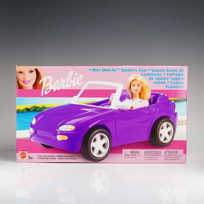 Mattel Barbie Hot Drivin' Sports Car. Manufactured by Mattel, this 2002 Barbie Hot Drivin' 