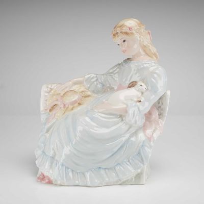 Coalport Bone China Figurine, Summer Daydream. This limited-edition piece, numbered 1,569 of 9 