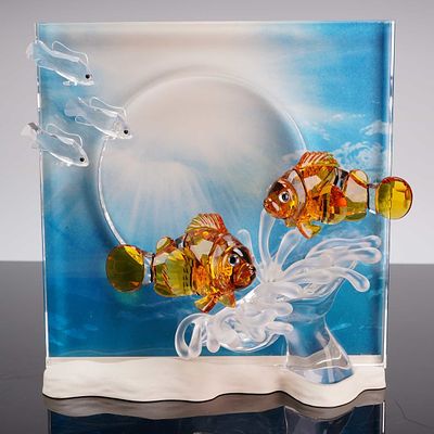 Swarovski 2005 Annual Edition Wonders of the Sea Harmony Crystal Sculpture. This Swarovski lead 