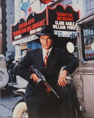 Mark Harmon Signed Dillinger (1991) Production Still. This professional high-gloss color 