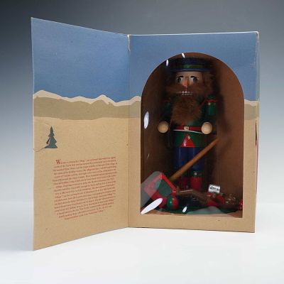 Nutcracker Village Handcrafted Wooden Musical Organ Grinder. Charming Nutcracker Village 