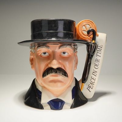 Royal Doulton Large Character Jug, Lord Chamberlain D7296. From the World War II Politicians 