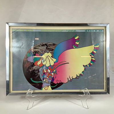 Peter Max Apollo 11 Number Two Framed Moon Landing Poster. This offset lithograph poster by 