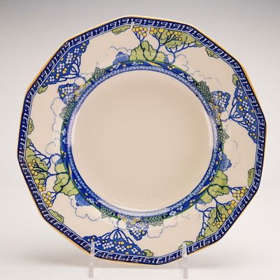 Royal Doulton Octagonal Large Rim Soup Bowl, Merryweather Pattern. This Royal Doulton 