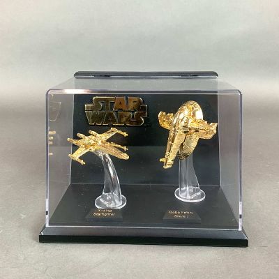 Package of Two Star Wars Miniature Starships in Display Case. This 1996 Star Wars collectible 