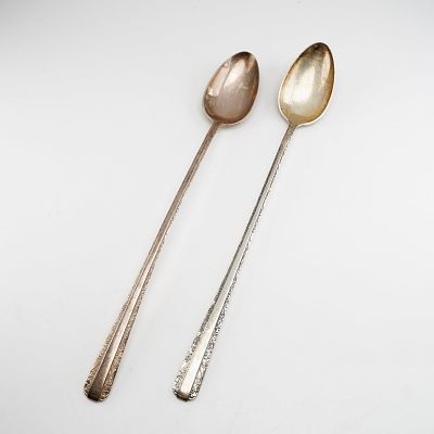2pc Towle Candlelight Sterling Silver Iced Tea Spoons. Two iced tea spoons crafted in the 