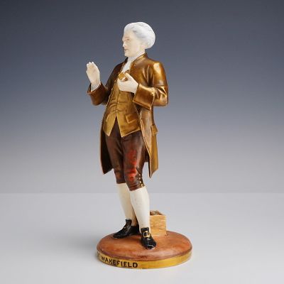 Vicar of Wakefield Porcelain Figurine. A porcelain character figurine titled Vicar of Wakefield 