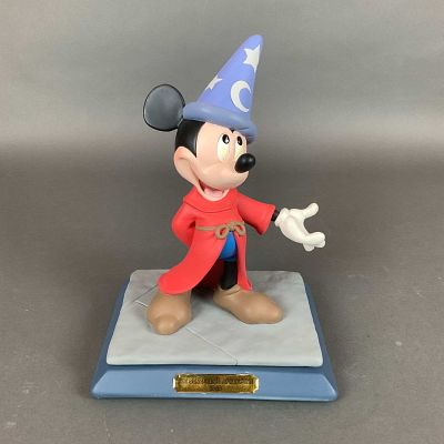Ron Dias Signed Mickey Mouse Sorcerer Figurine with COA. A limited edition resin figurine of 