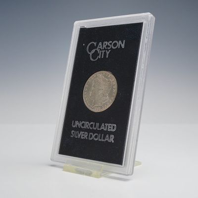 1885-CC US Carson City Mint Morgan Silver Dollar. 1885-CC Morgan silver dollar issued by the 