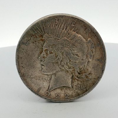 1922-S United States Silver Peace Dollar. 1922-S United States Peace Silver Dollar struck at the 