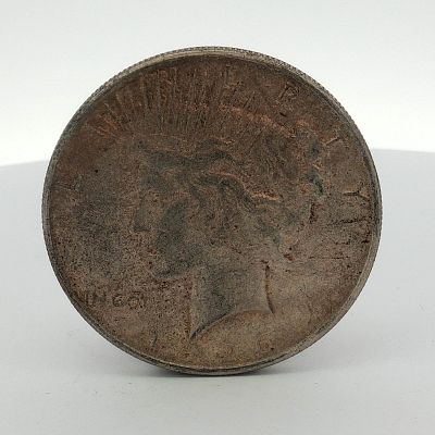 1926-S US One Dollar Peace Silver Dollar Coin, Circulated. A US 1926 Peace Silver Dollar. This 