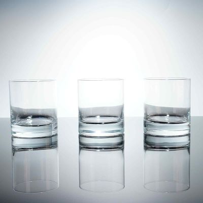 3pc Luigi Bormioli Classico Double Old Fashioned Glasses. This trio of double old fashioned 