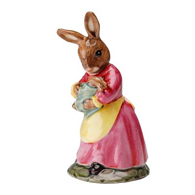 Royal Doulton Bunnykins Prototype Colorway Figurine, Mother and Baby DB167. A rare Royal Doulton 