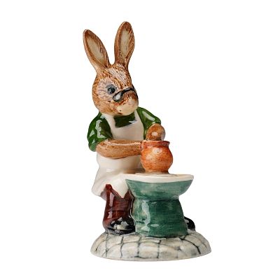 Royal Doulton Bunnykins Prototype Colorway Figurine, Master Potter DB131. Rare Royal Doulton 