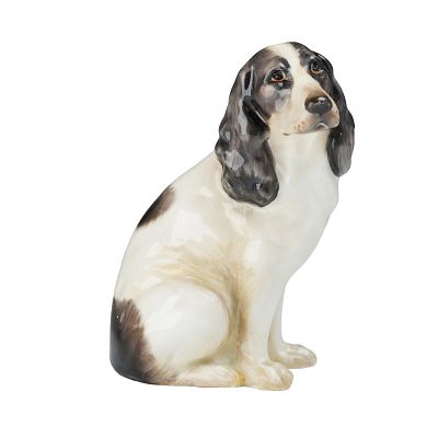 Royal Doulton Dog Figurine, King Charles Spaniel. This Royal Doulton porcelain figurine depicts 