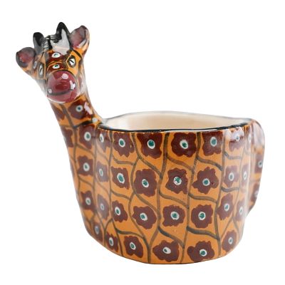 Ardmore Studio African Ceramic Giraffe Egg Cup. A ceramic egg cup by Ardmore Ceramic Art, a 