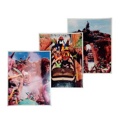 3pc Original Walt Disney World Splash Mountain Press Photographs. An assortment of press 