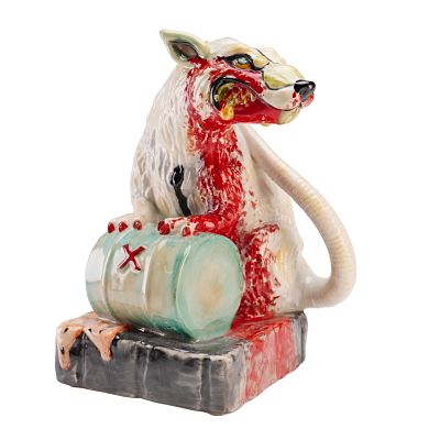 Kevin Francis Ceramics Banksy Street Art Toxic Rat Prototype Figurine. A contemporary 