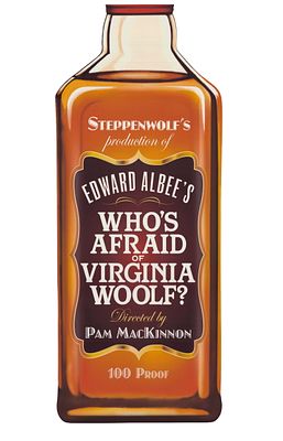 Steppenwolf's Who's Afraid of Virginia Woolf?, Original Broadway Window Card Poster. This is an 