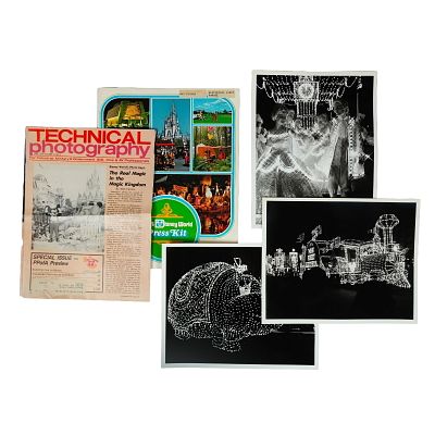 5pc Original Walt Disney World Electrical Parade Press Materials. A collection of original Walt 