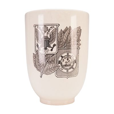 Wedgwood Creamware Vase Commissioned by Consolidated Cigar Company Shape 4220. This 