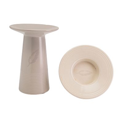 2pc Paul Costelloe for Wedgwood Ceramic Candleholders. Two contemporary ceramic candleholders 