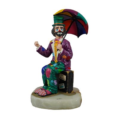 Ron Lee The Wanderer Limited Edition Clown Figurine. Ron Lee (American, 1947-2017). Hand-painted 