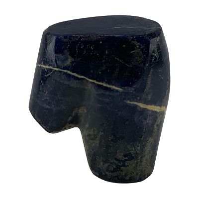 Carved Lapis Lazuli Freeform Figure. This carved lapis lazuli freeform stone exhibits the 