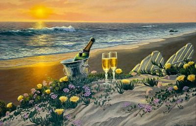 Robert R. Copple, Memories of a Perfect Day, Limited Edition Giclee on Canvas, 25/250. This 